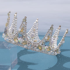 Girl's Rhinestone Crown Tiara Hair Accessory for Fairy Princess Party
