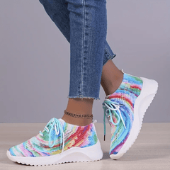 Women's Colorful Knit Sneakers Lightweight Running Shoes