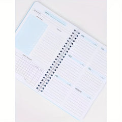 52 Sheets Weekly Planners Self Filling Schedule Coil Notebook