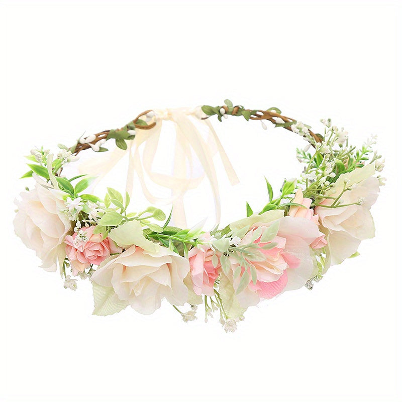 Children's Rose Wreath Hair Accessory for Wedding Party