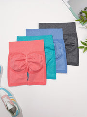 4Pcs Butt Lifting High Waist Fitness Shorts Women's Activewear