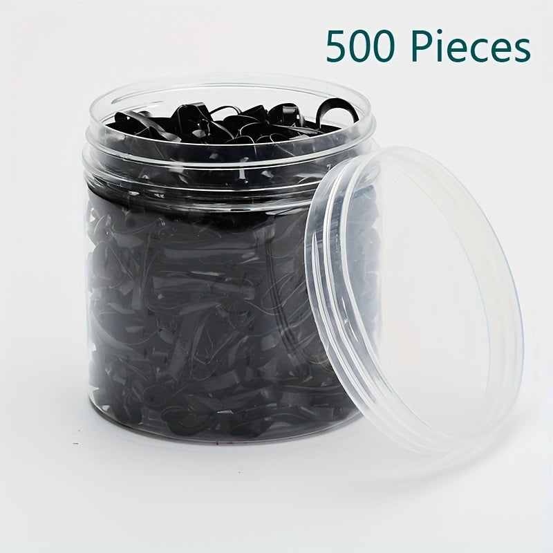 500 Mini Soft Rubber Bands For Girls & Women