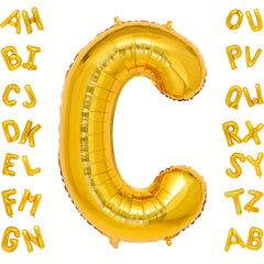 6 Cm Large Golden Letter A Balloons Foil Mylar Big Balloons for Party Supplies