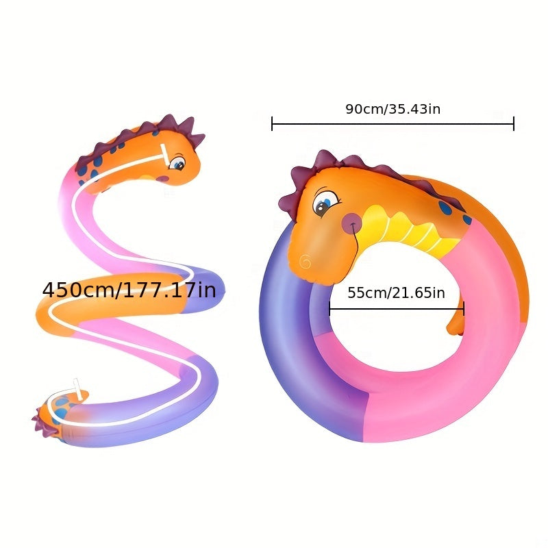Inflatable Snake Swimming Rings for Kids - Fun Pool Floats
