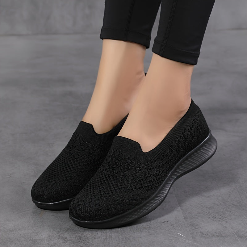 Women's Casual Mesh Breathable Walking Shoes Lightweight Sport Flat Shoes