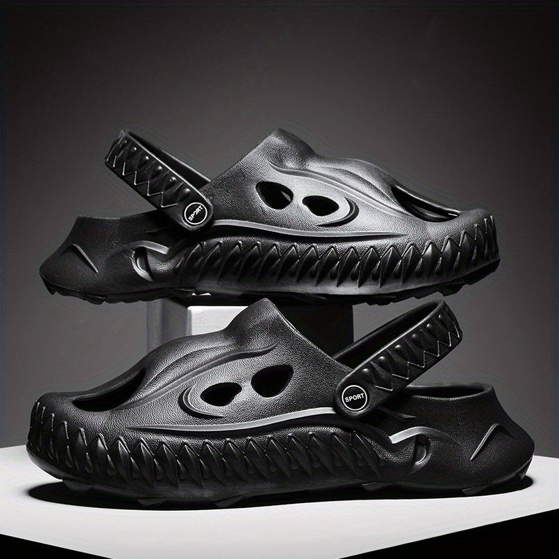 Men's Novel Build Clogs Slip-on Sandals Soft Sole Walking Shoes