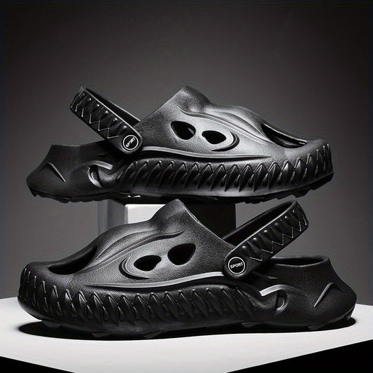 Men's Novel Build Clogs Slip-on Sandals Soft Sole Walking Shoes