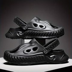 Men's Novel Build Clogs Slip-on Sandals Soft Sole Walking Shoes