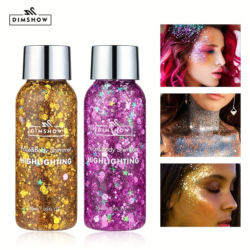 Glitter Eyeshadow & Body Gel: Nightclub & Stage Performance