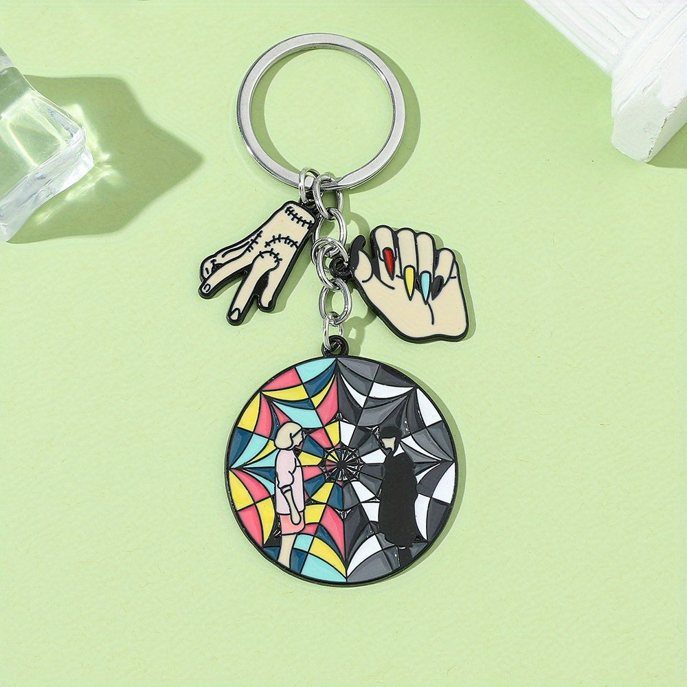 Boys Round Pendant Keychain Gift