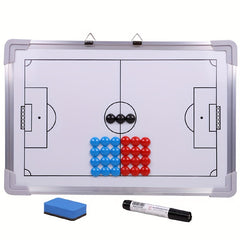 Football Tactical Board Aluminum Frame Magnetic Wall Mounted