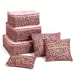6pcs Lightweight Packing Cubes Set for Suitcase Clothing Underwear Shoes Storage