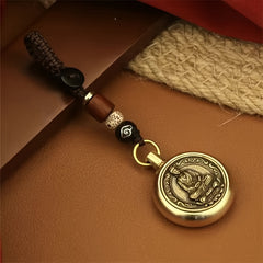 Zodiac Buddha Keychain Chinese Animal Astrology Pendant Decoration