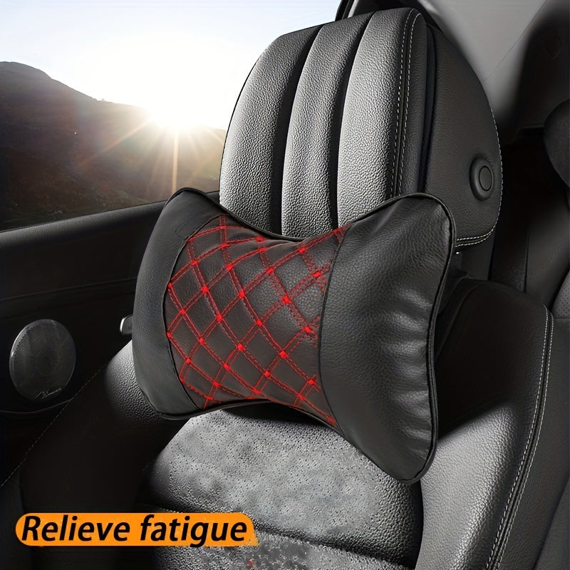 2pcs High PVC Leather Headrest for Home/Car