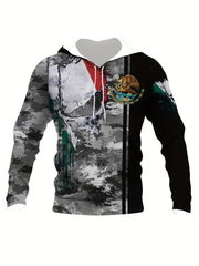 Mexico Style Graphic Pattern Men's Long Sleeve Hoodie