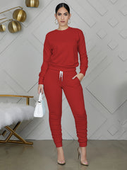 Casual Two Piece Set Long Sleeve Pantsuit