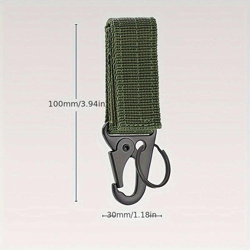 Outdoor Mountaineering Buckle w/ Nylon Strap Keychain