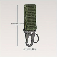 Outdoor Mountaineering Buckle w/ Nylon Strap Keychain