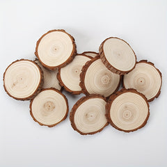 5pcs Wood Slices Craft Kit Circles Christmas Ornaments Wedding DIY Crafts