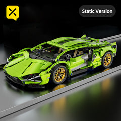 1 10 Scale Green Sports Car Building Blocks