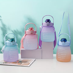 1300ml Large Capacity Water Cup Gradient Bottle For Sports Fitness