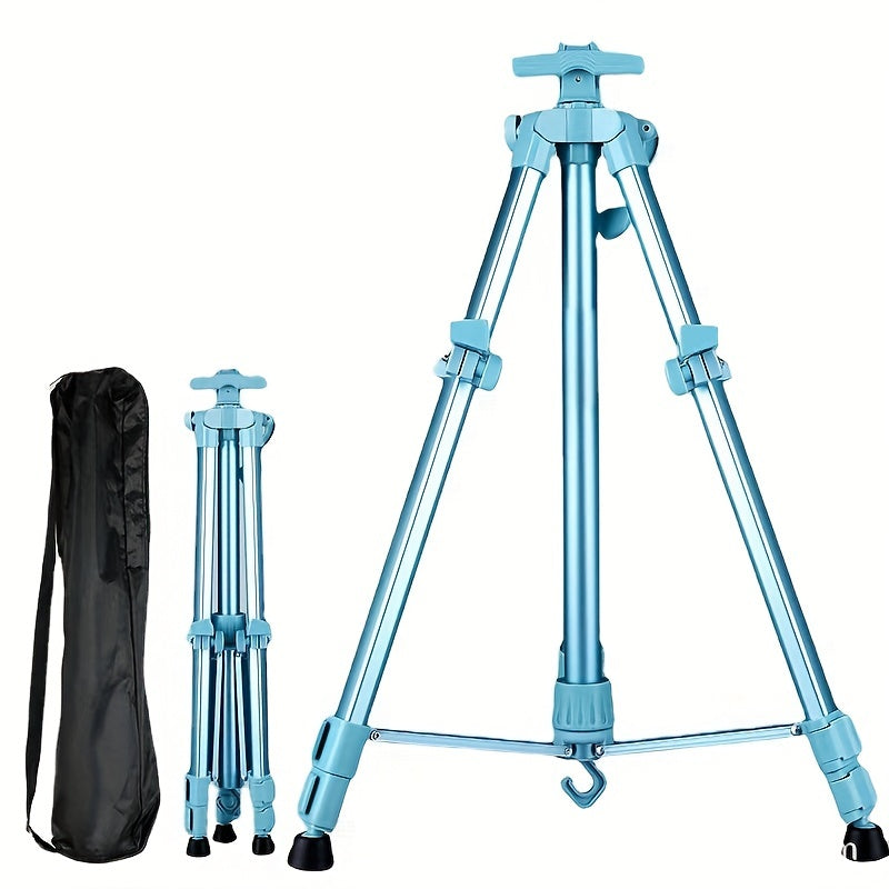 Portable Aluminum Easel with Adjustable Stand for Painting, Bonus O