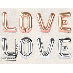 Love Shaped Balloon Champagne Wedding Decor