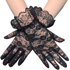 Solid Lace Gloves Bridal Wedding Party Favor Decorations