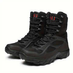Men's Military Style Hiking Boots Comfy Non Slip Durable Lace Up Shoes