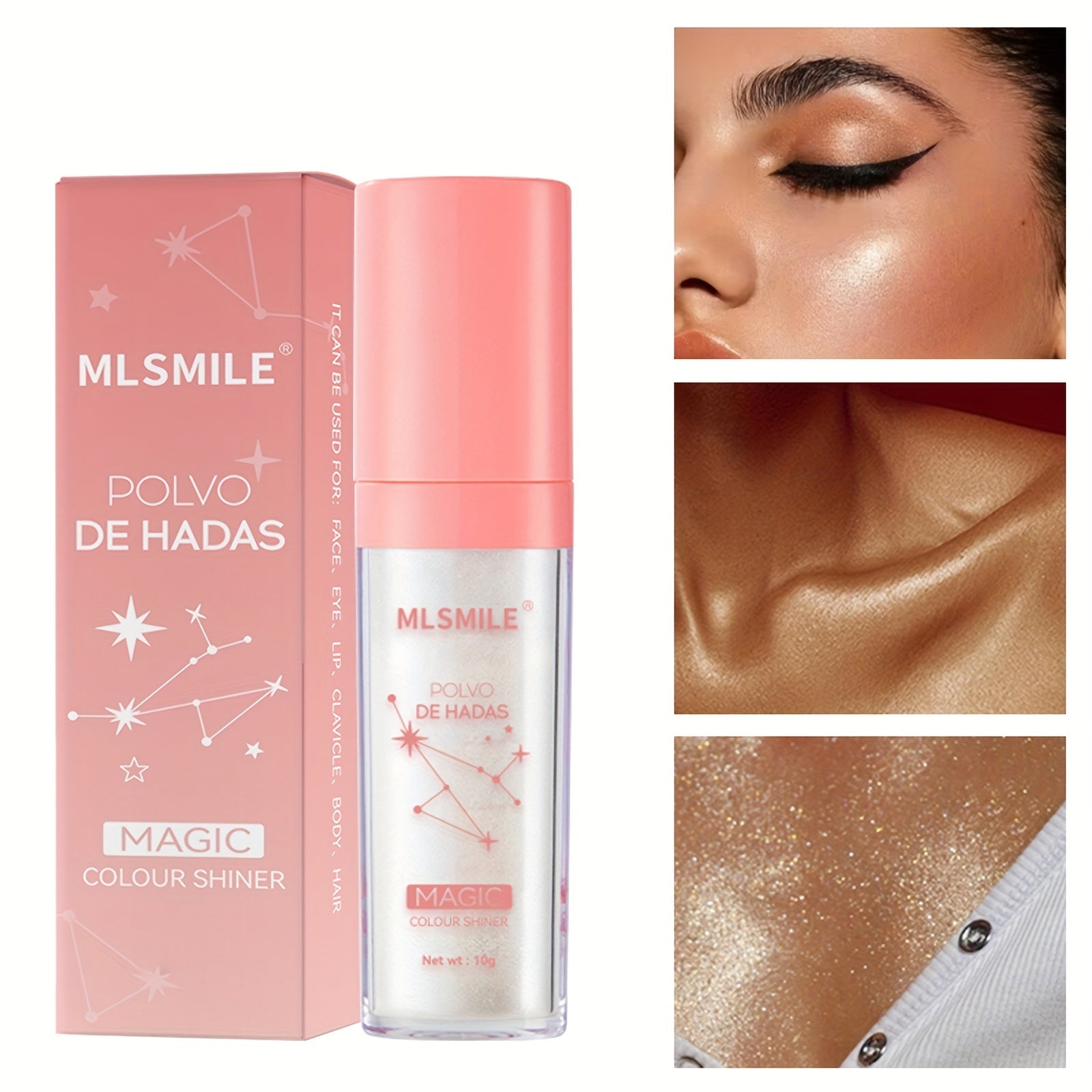 Elf Pearly Highlighter Powder for Face Lips Eyes Natural Contouring Blush