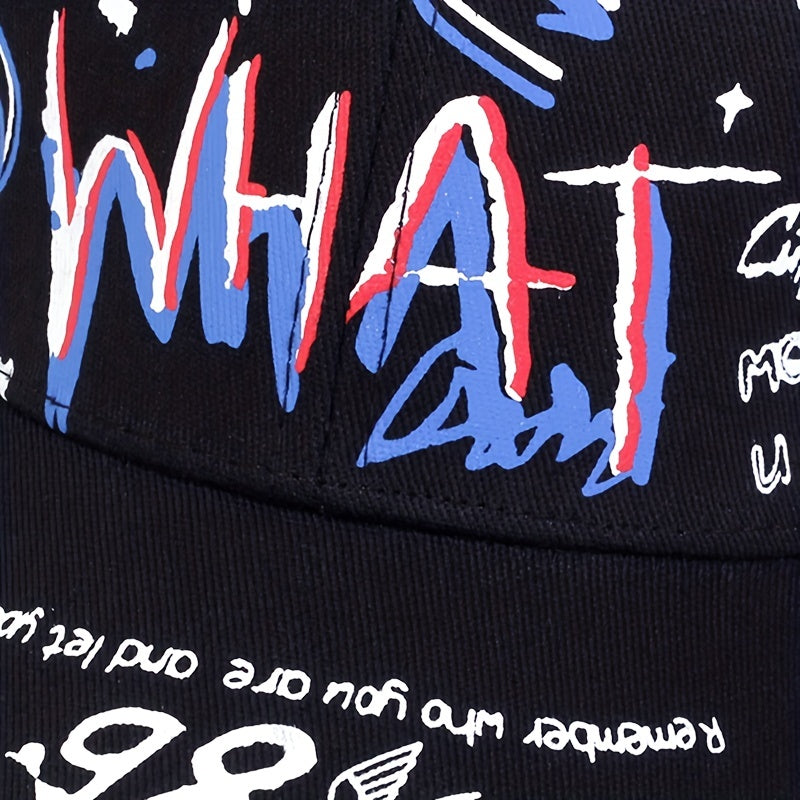 Unisex Sunshade Breathable Baseball Cap with Graffiti