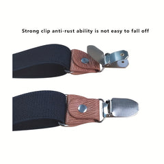 Boys Teen Casual Adjustable Y Shape Metal Clip Suspenders