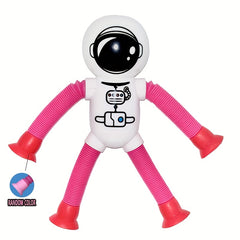 Telescopic Astronaut Decompression Toy with Suction Cups
