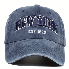 York Embroidery Baseball Cap Vintage Distressed Dad Hats Unisex Hip Hop Sun Hats