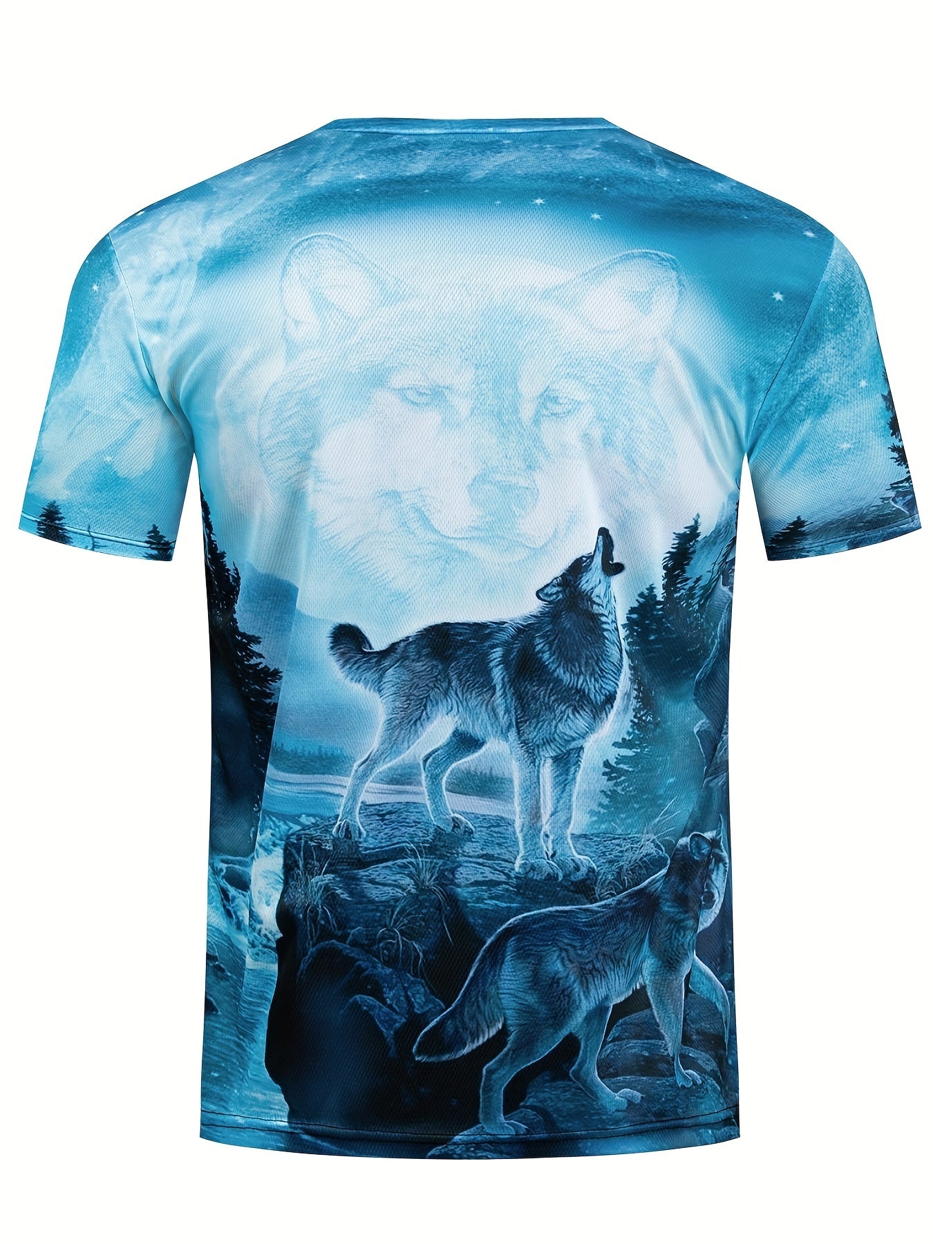 Men's Wolf Graphic Sweatshirt 3D Print Summer Fitness & Workouts