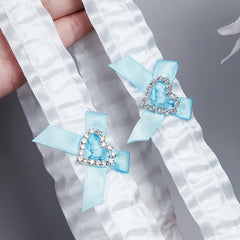 Butterfly Rhinestone Bridal Garters Set