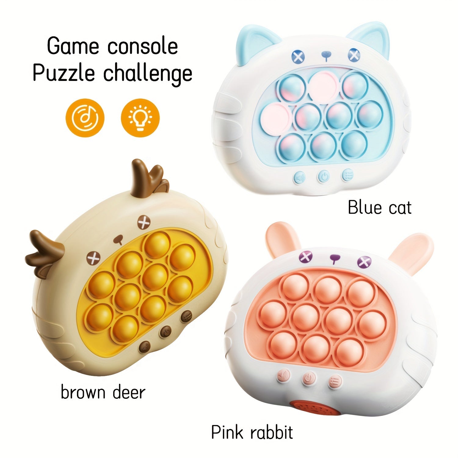 Kids Speed Pushing Game Console Whack a Mole Stress Relief Puzzle Toy