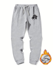 Men's Graphic Drawstring Joggers for Spring/Summer