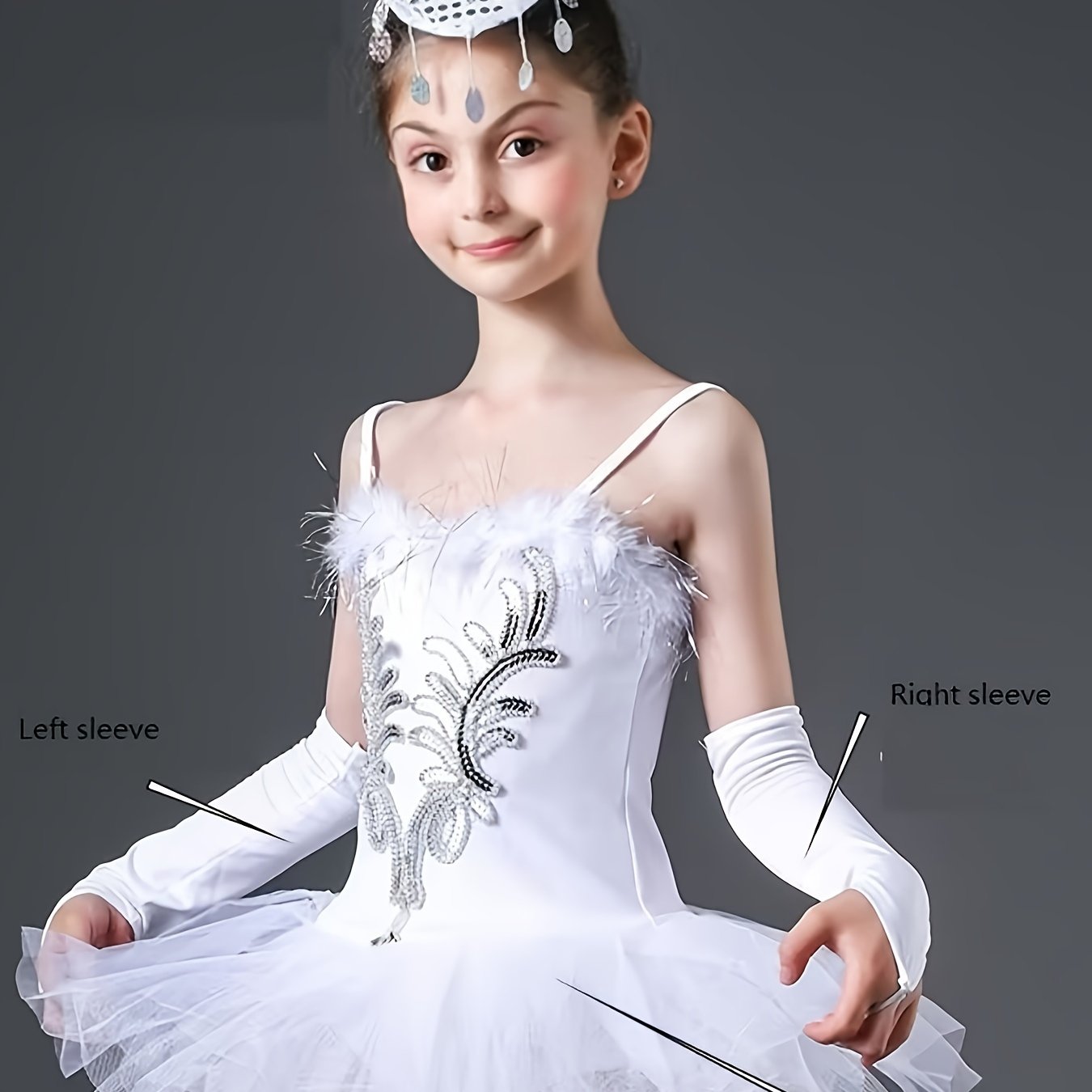 Girls Ballet Leotard Tutu Dress Set for Dance Performance