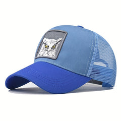 Unisex Breathable Baseball Cap with Animal Embroidery