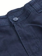 Men's Cotton Cargo Shorts Without Belt for Spring and Summer