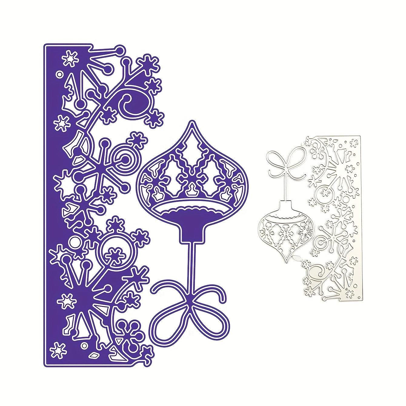 1pc Christmas Lace Ball Die Cuts For Gift Blessing Greeting Card Background DIY