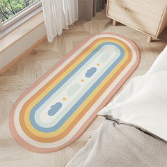 Warm Area Rug Hand Washable Floor Mat Fluffy Decorative Carpet