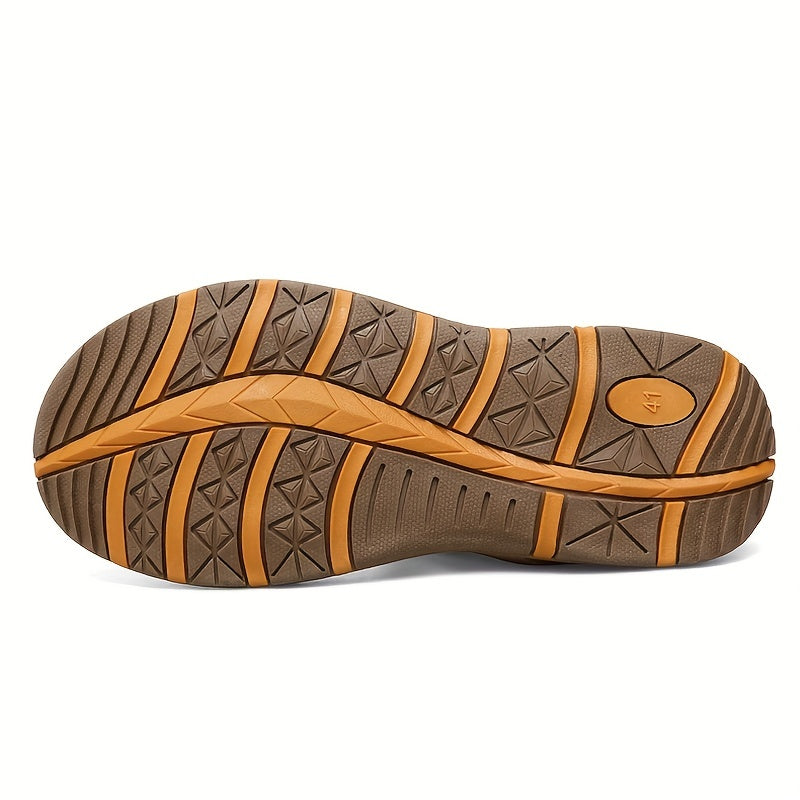 Men's Hook And Loop Fastener Sandals Non Slip Beach Shoes