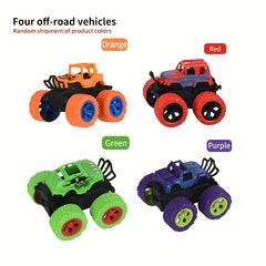 4pcs Set Inertia Off-road Vehicle Drop Resistant Climbing Car Model