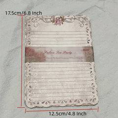10pcs Retro Lace Journal Decoration Material For Students Teens