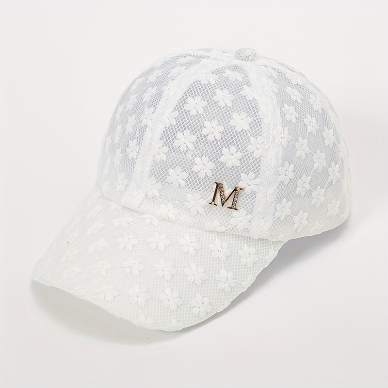 Stylish Lace Baseball Cap Flower Sun Hat Snapback Dad Hat