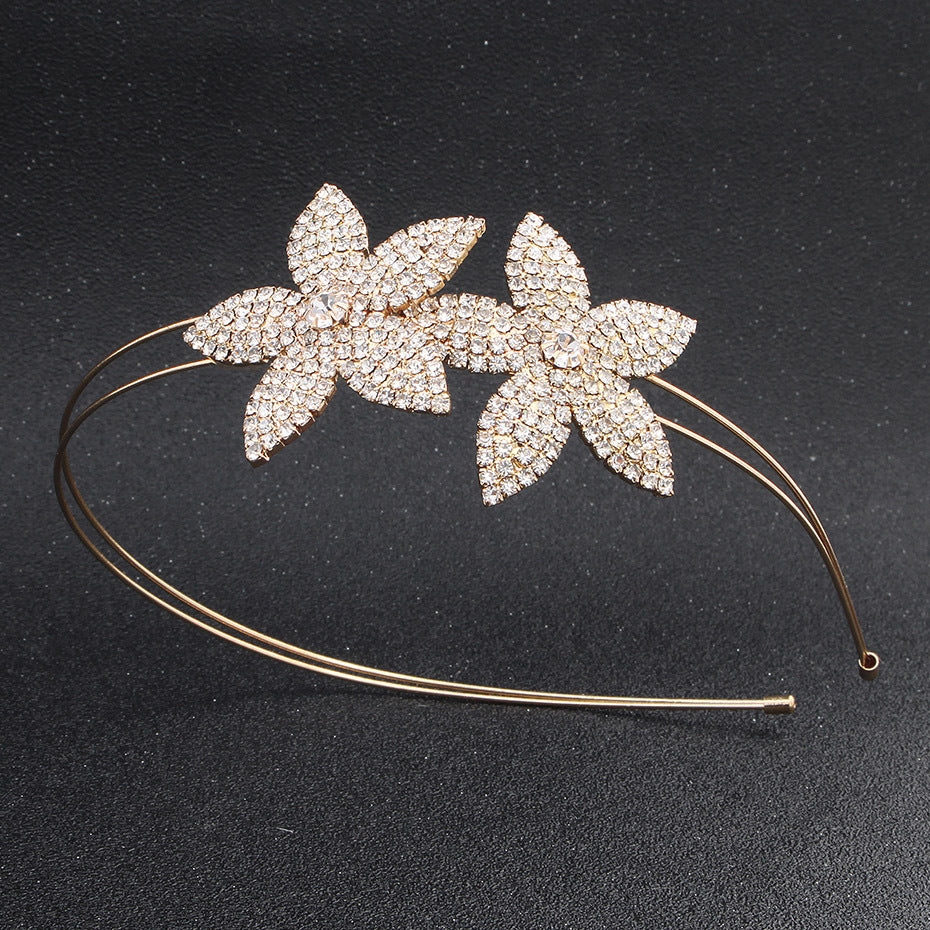 Flower Rhinestone Hairband Headband Princess Tiara Wedding Birthday