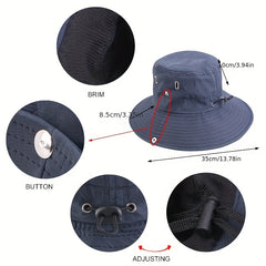 Summer Fisherman Hat Drawstring Bucket Hats Outdoors Climbing Travel