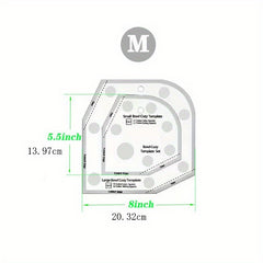 Quilting Rulers & Templates Set for Bowl Cozy DIY Crafts
